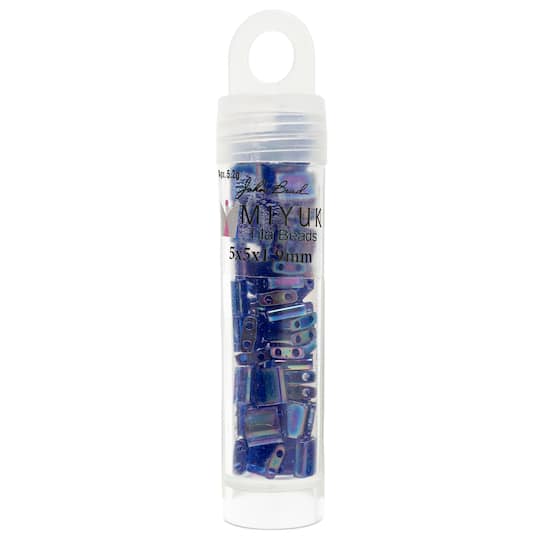 Miyuki® TILA® 5mm Transparent AB Glass Beads Vial